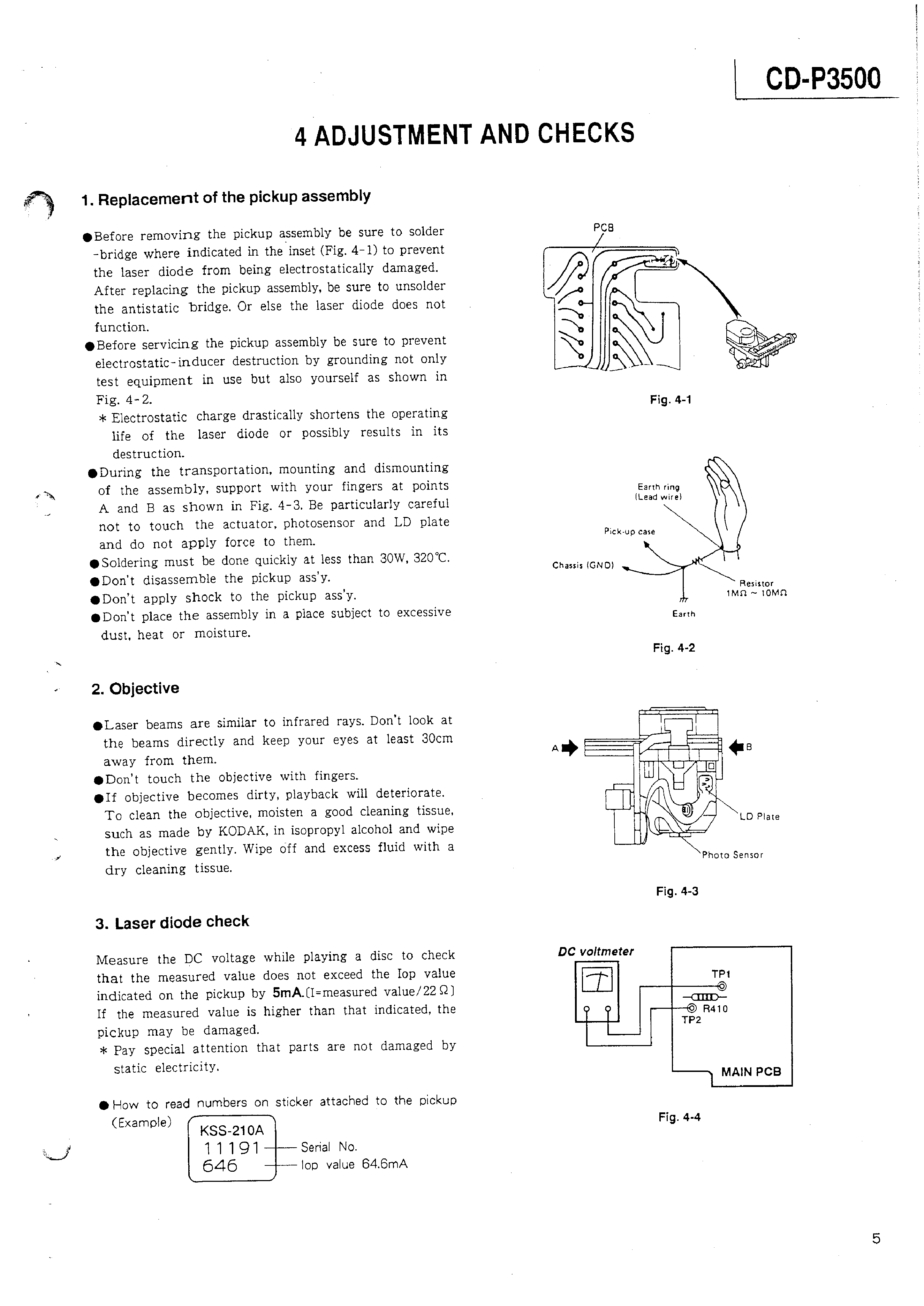 Teac Cd P3500 Service Manual