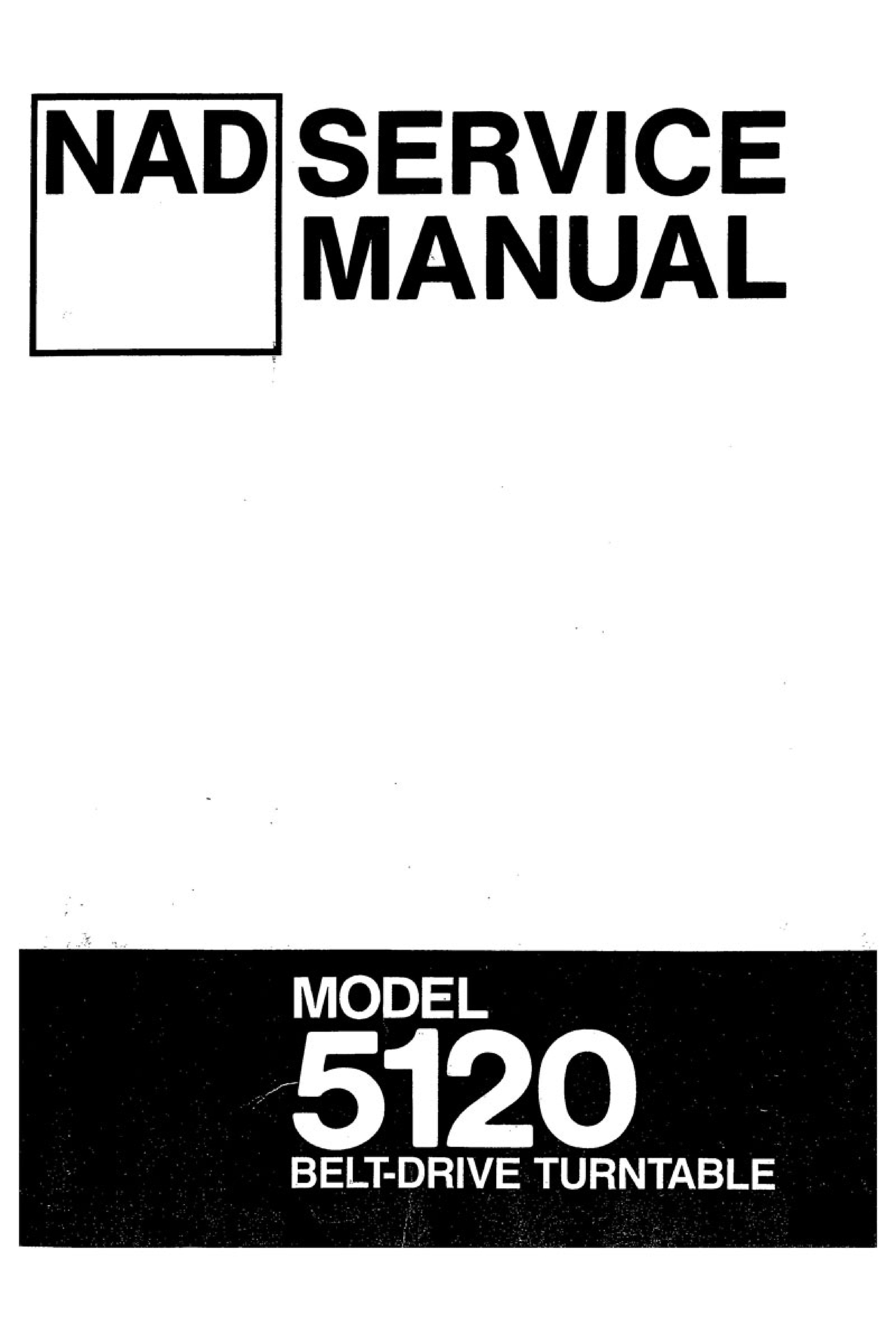 NAD Bedienungsanleitung für  5120  user owner´s manual  englisch Kopie 
