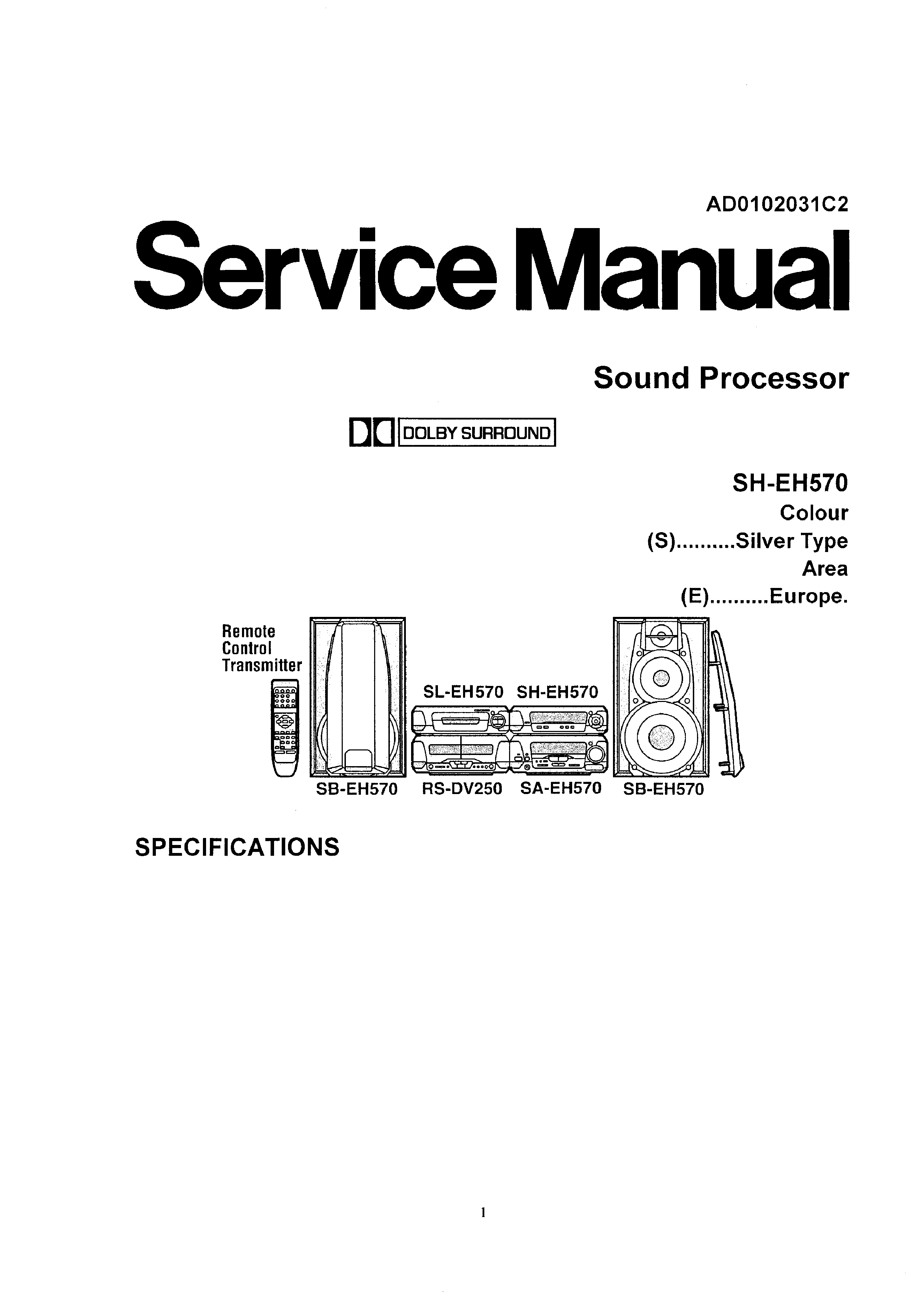 Technics sl-dv250 manual