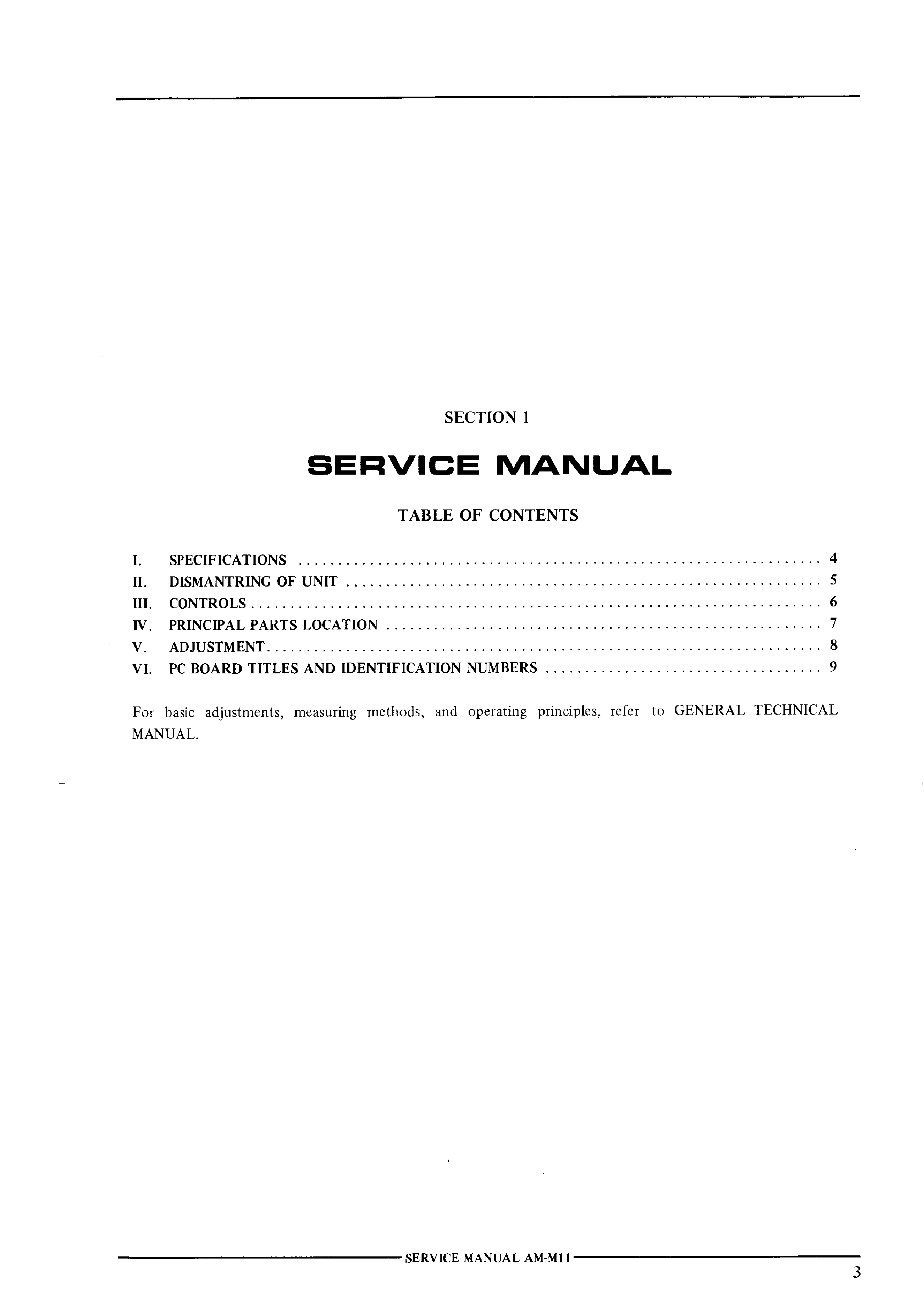 ORIGINALI service manual AKAI ap-m11 