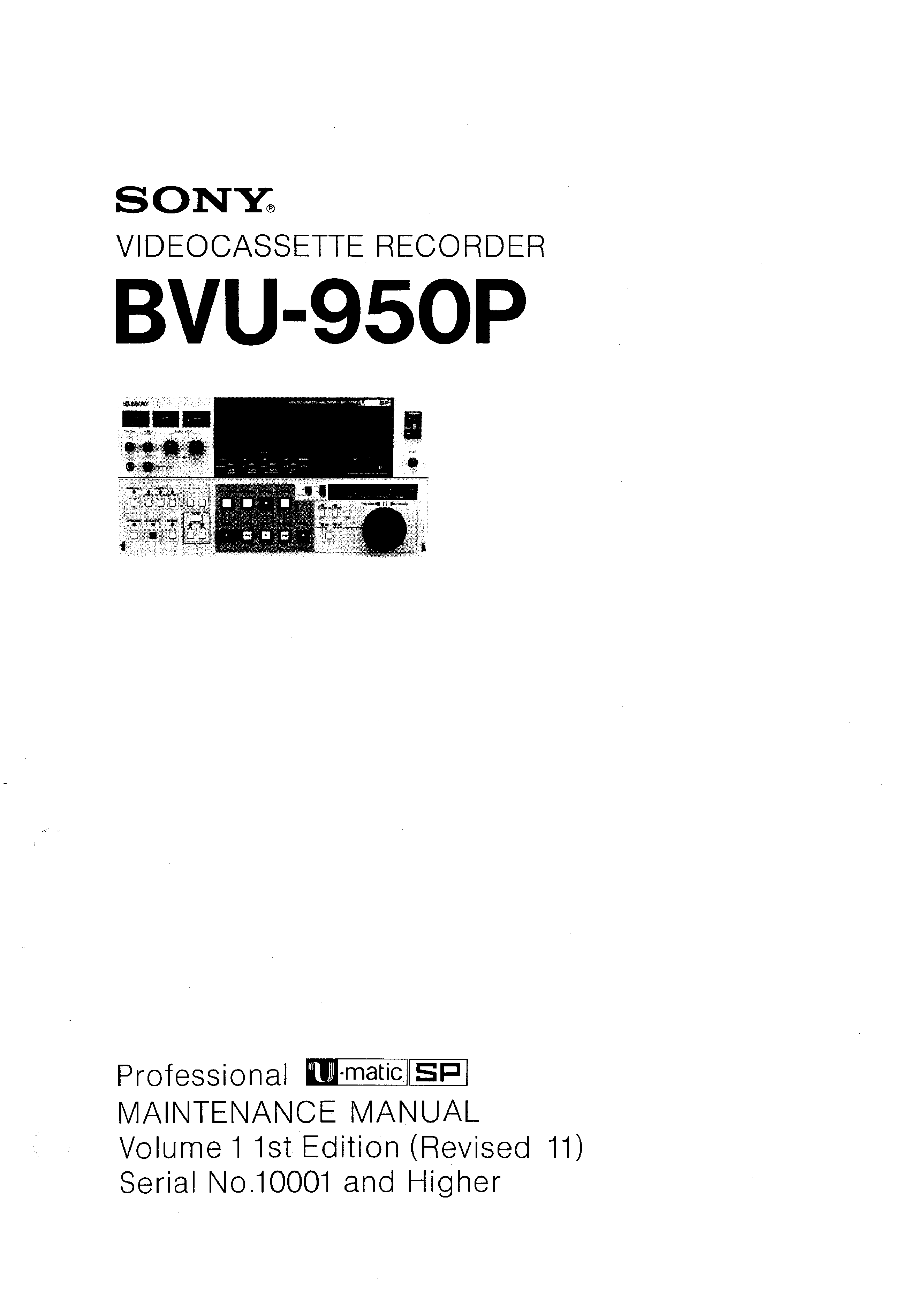 Bvu-950 manual