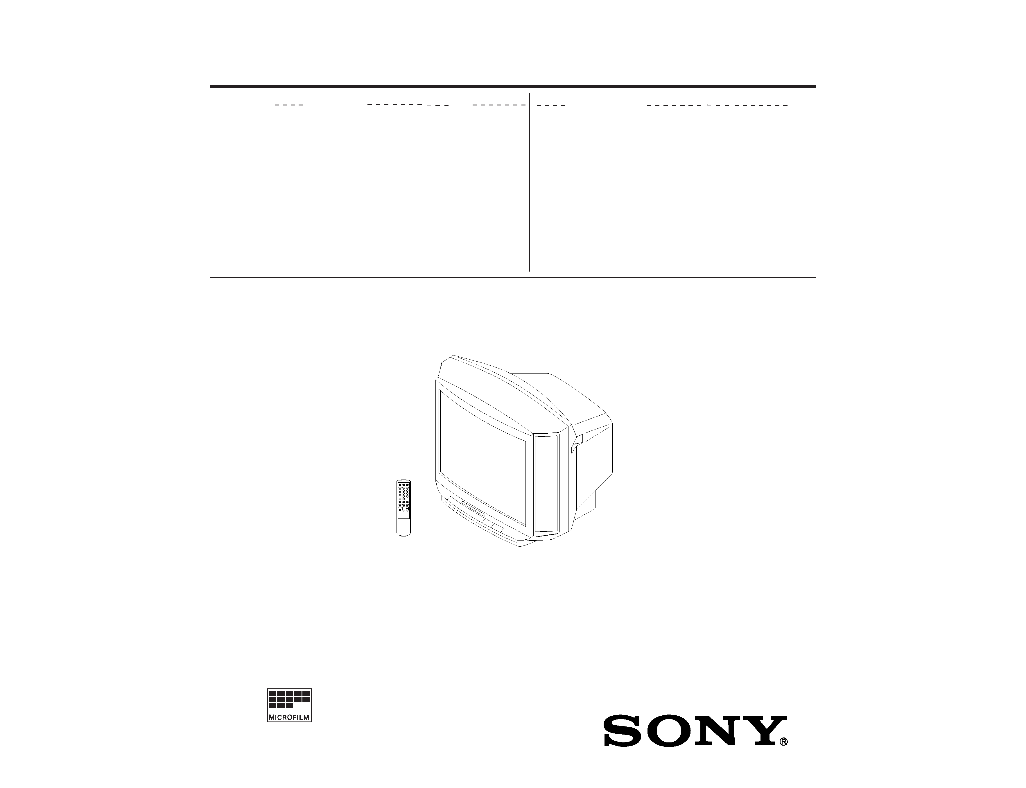 Service Manual Sony Trinitron