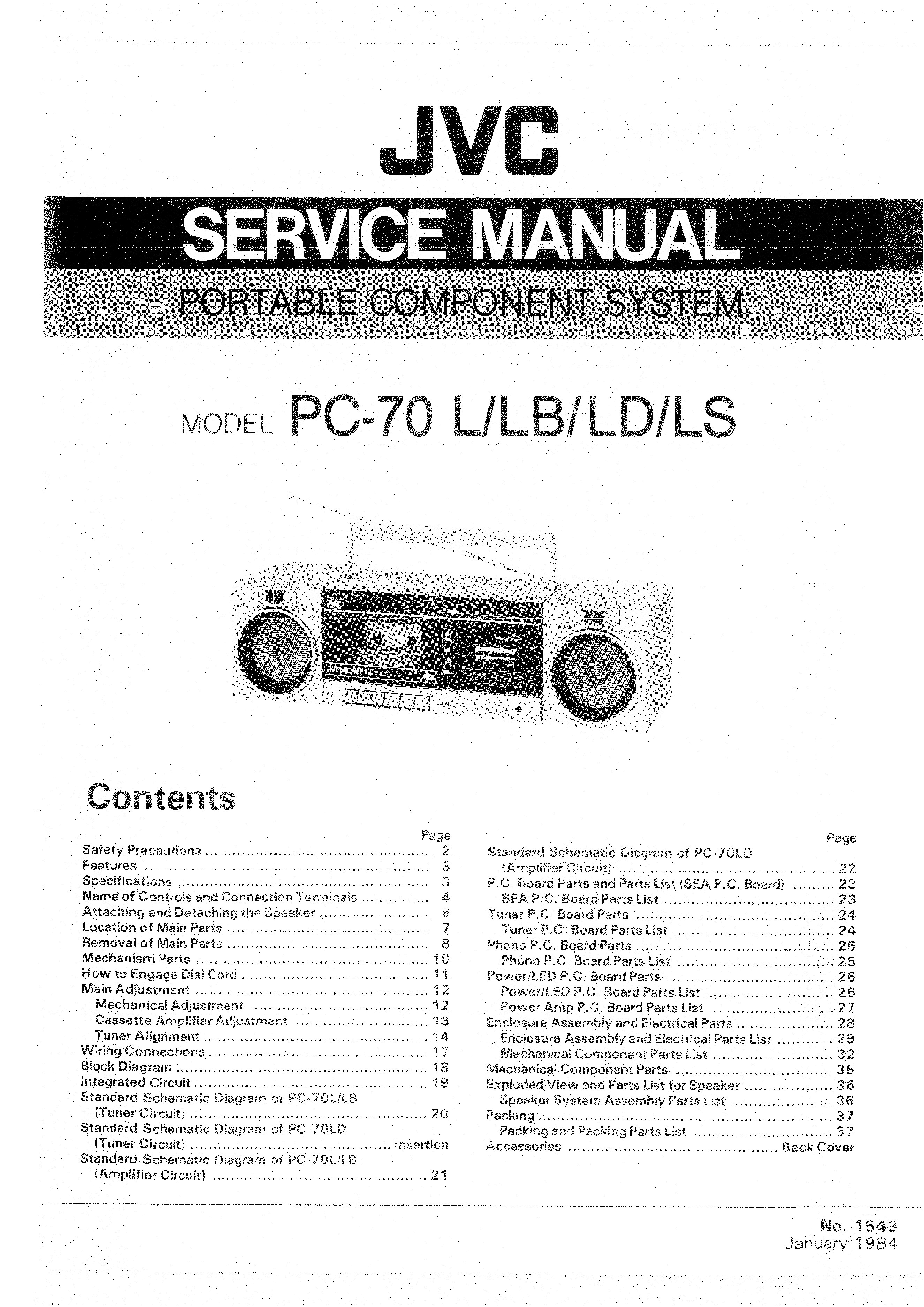jvc cassette deck service manual