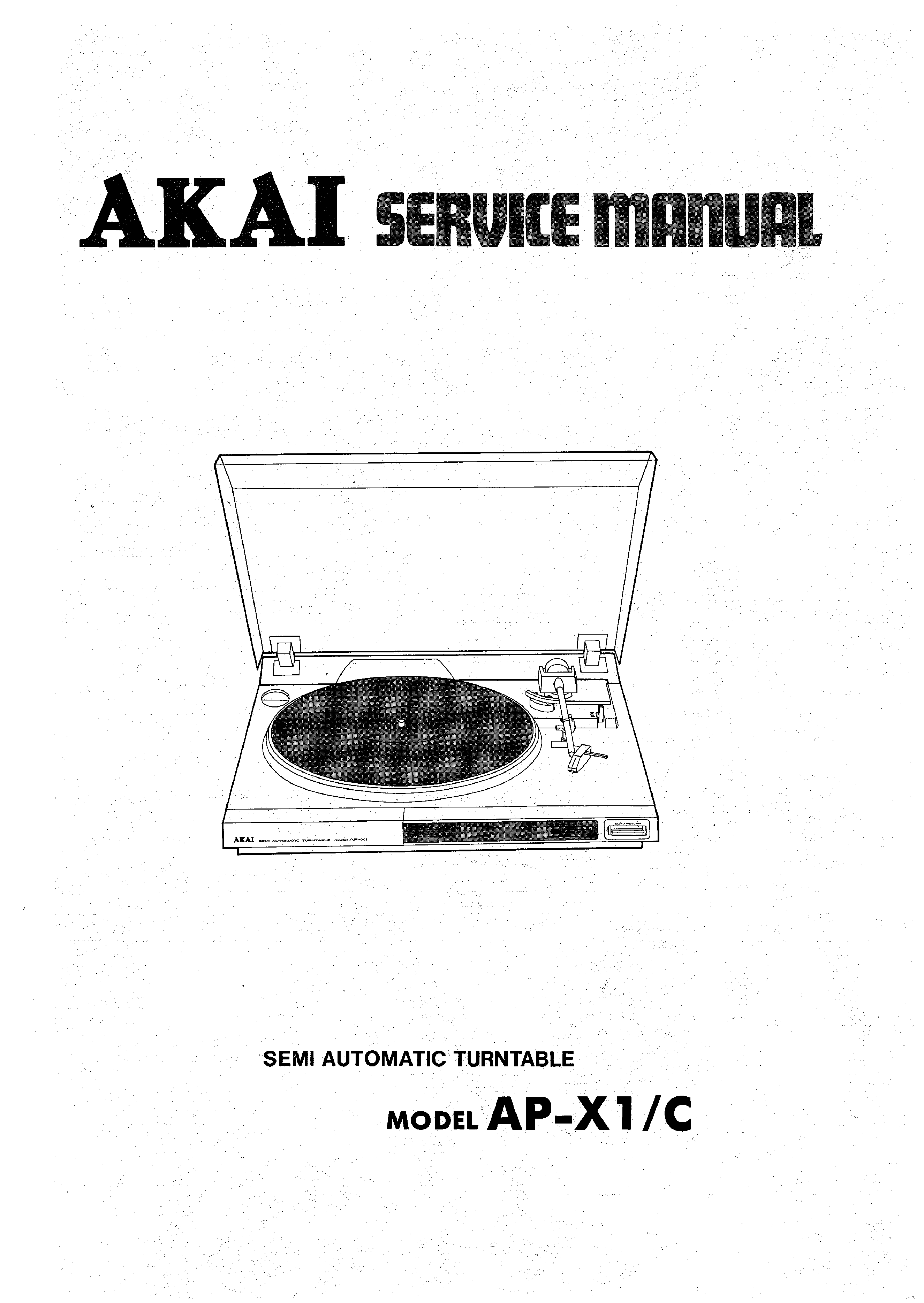 AKAI AP-A201/C esquemático Servicio De Reparación Manual Original 