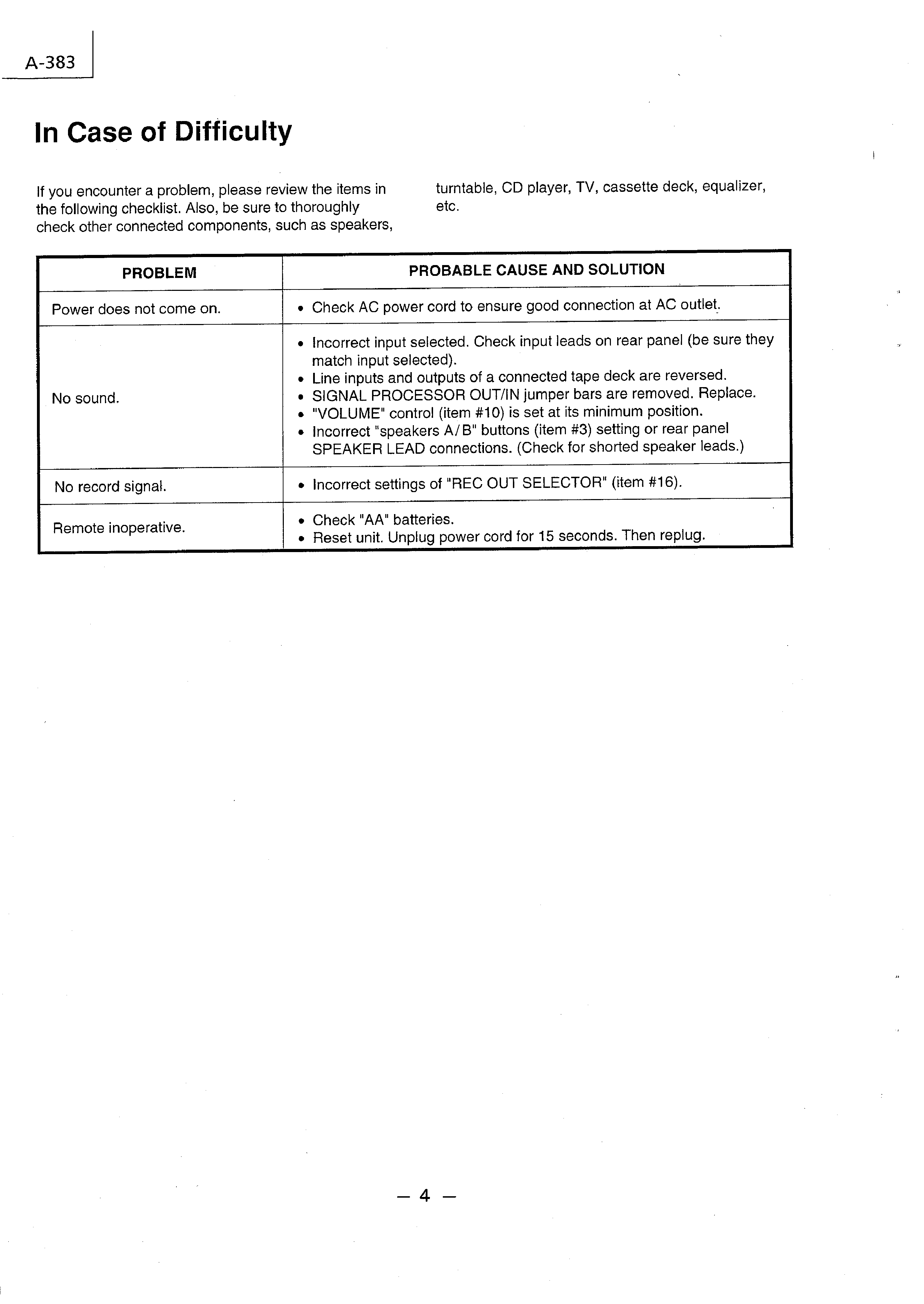 Service Manual-Anleitung für Luxman A-383 