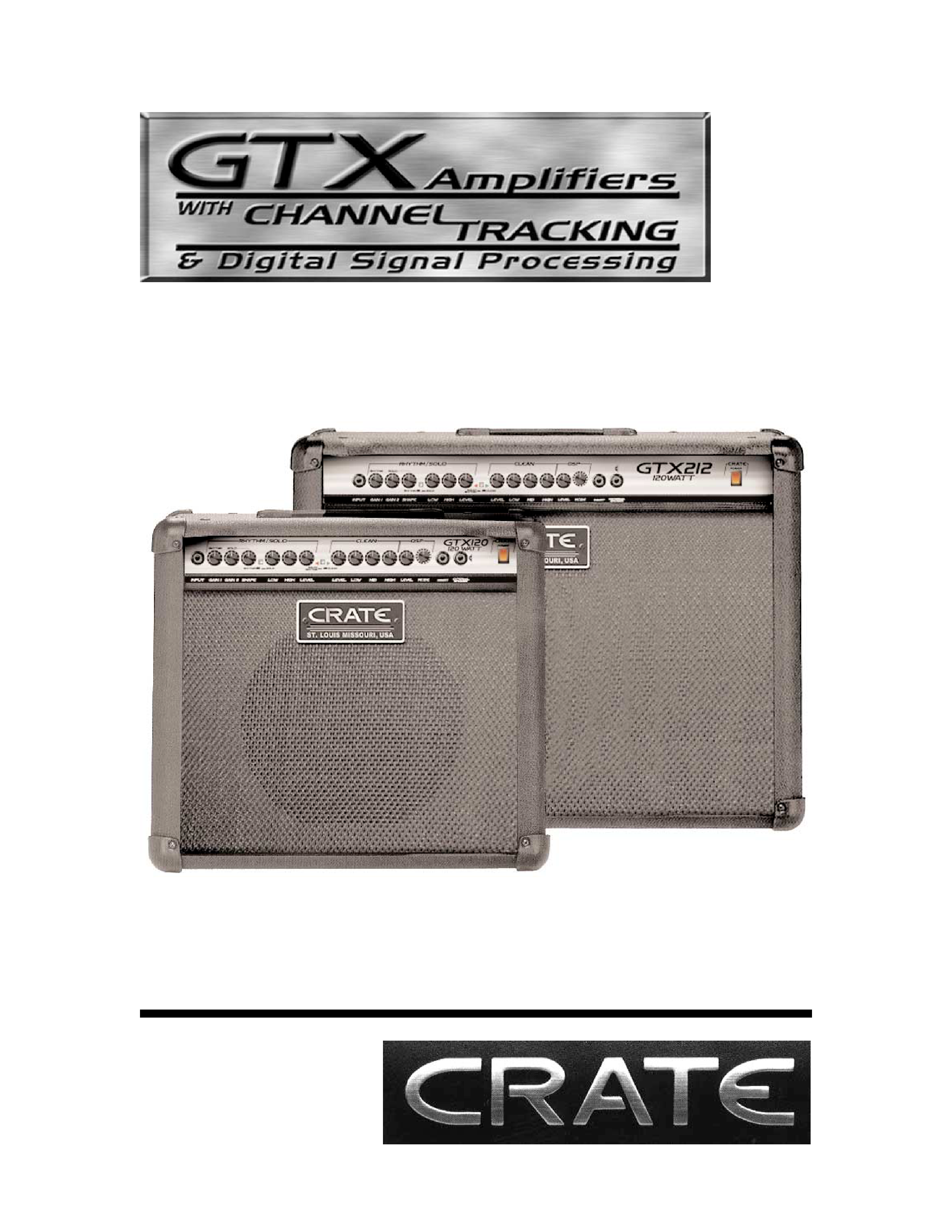 CRATE GTX120 - Owner's Manual Immediate Download