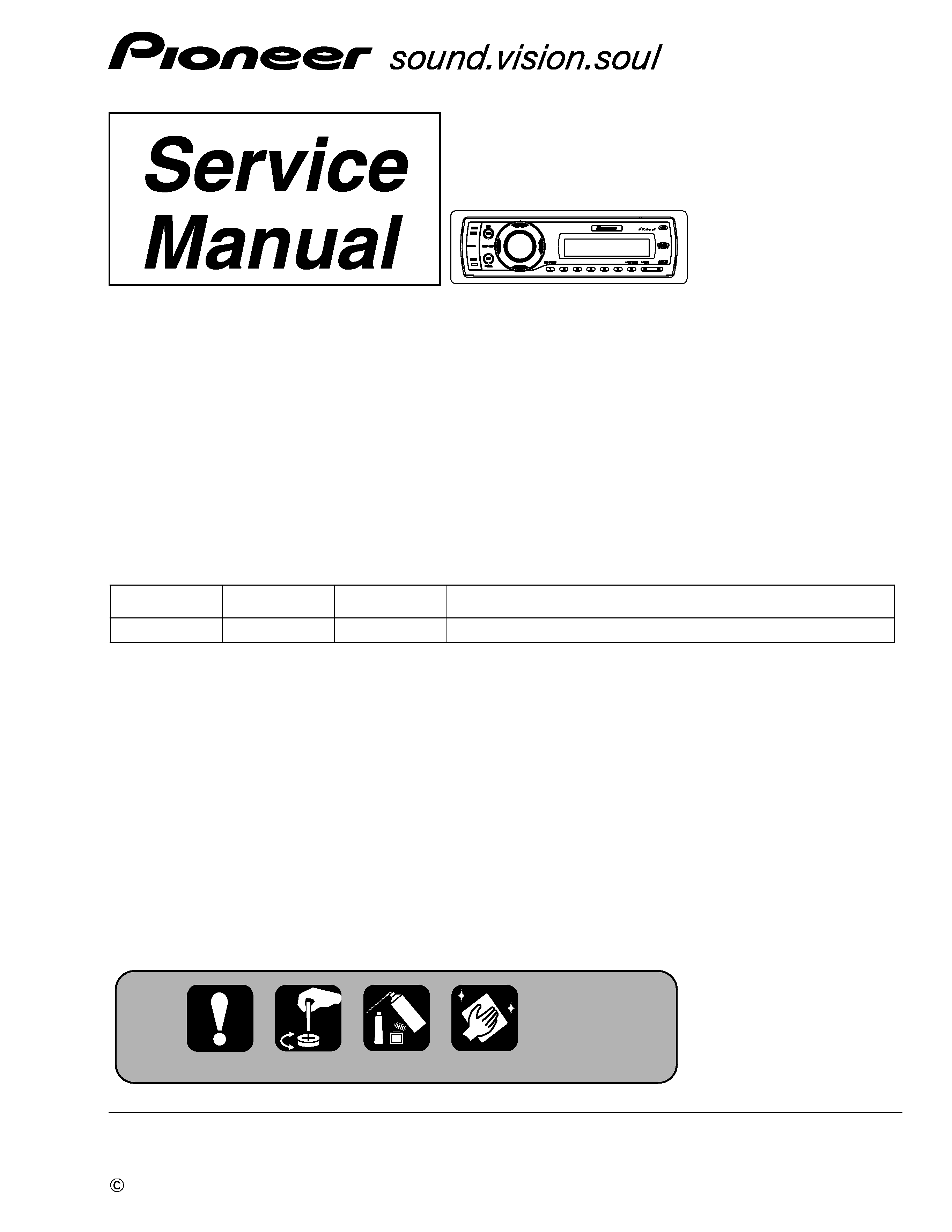 PIONEER DEH-P490IB/XN/UC - Service Manual Immediate Download