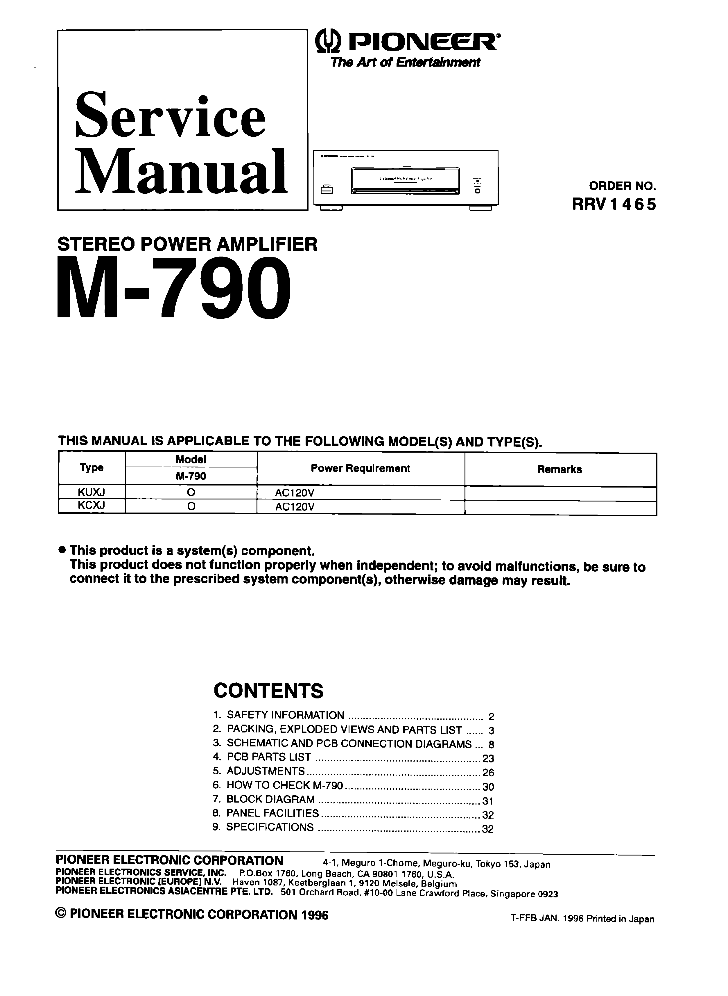 PIONEER CLD1600 - Service Manual Immediate Download