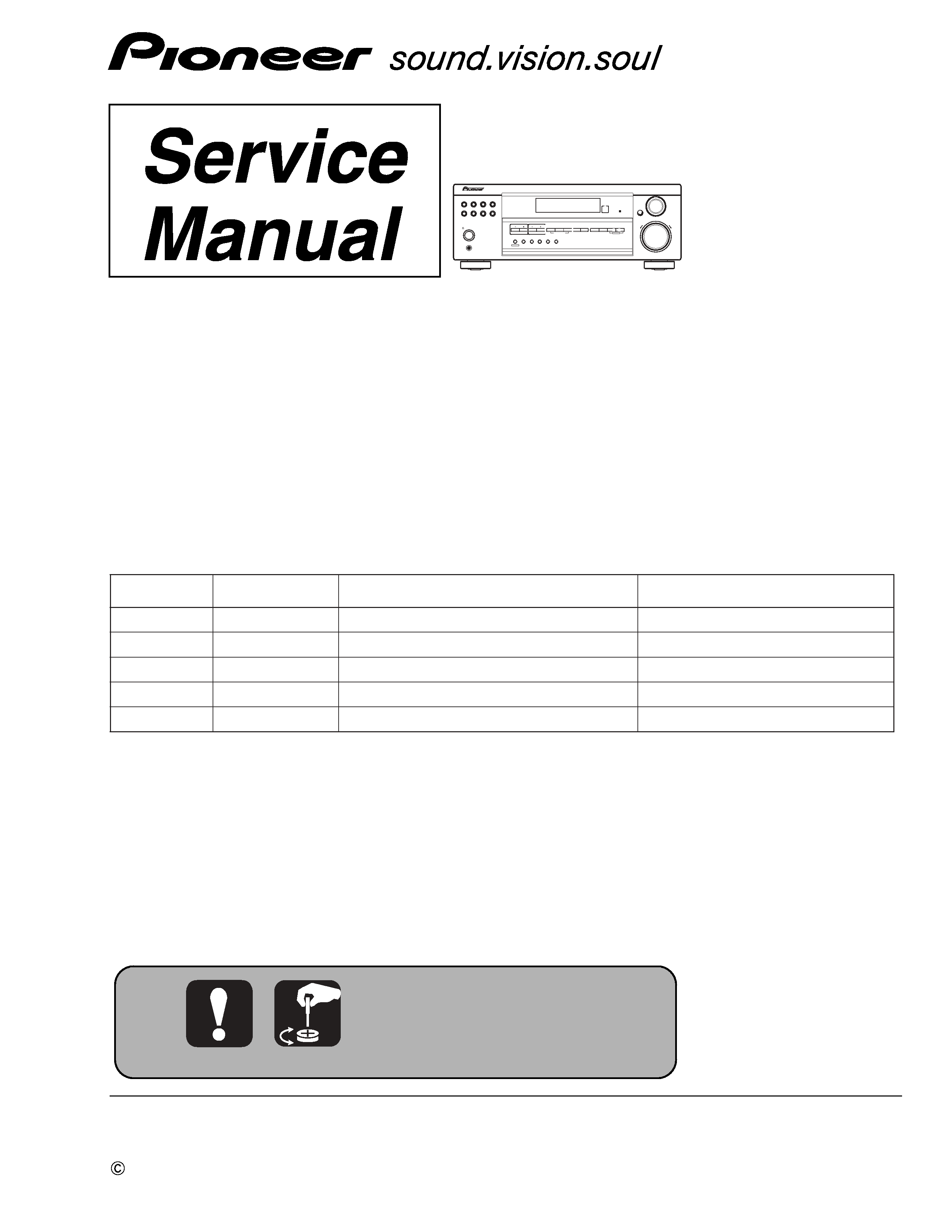 PIONEER VSX-D514-K/MYXJI - Service Manual Immediate Download