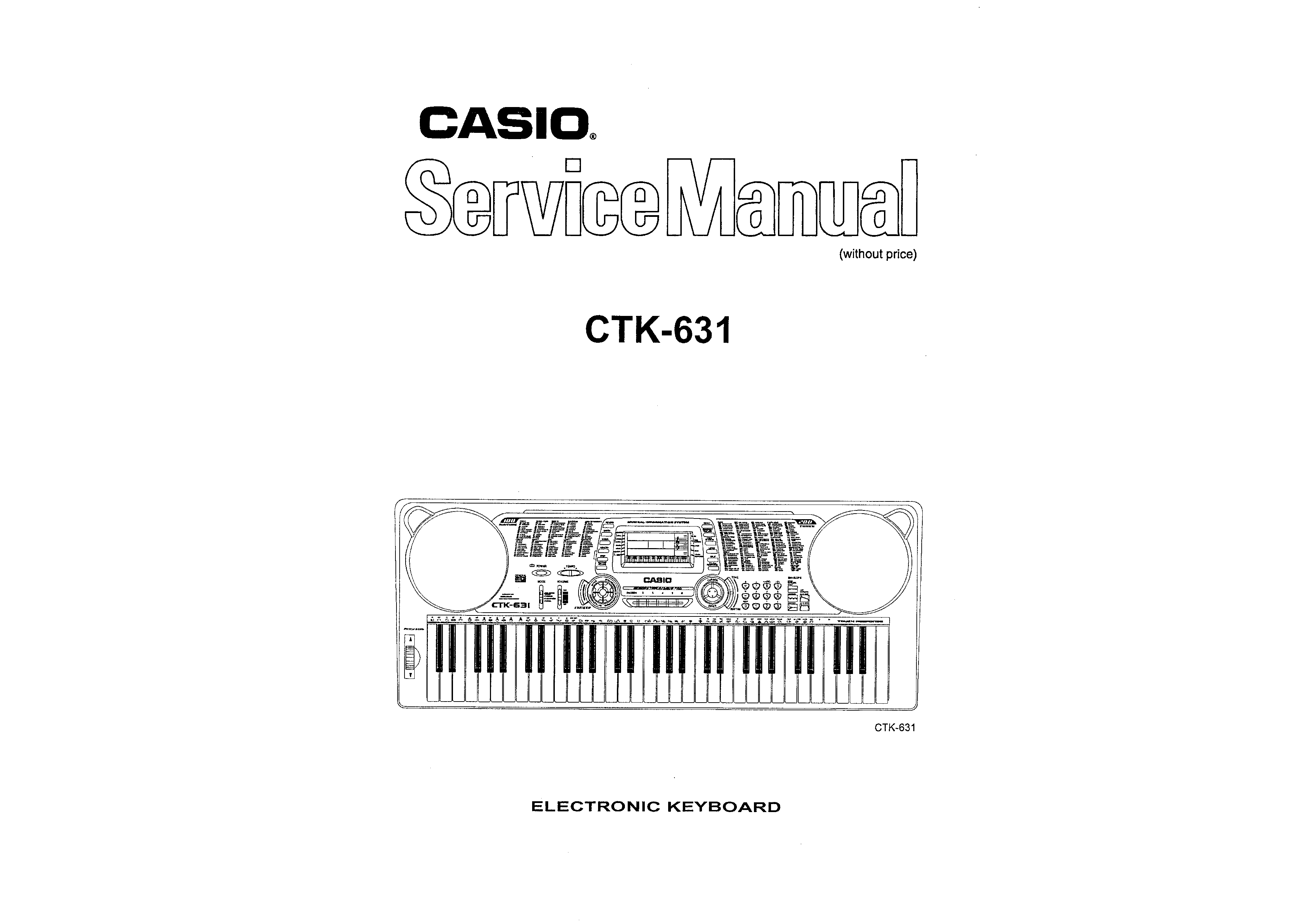 CASIO CTK631 - Service Manual Immediate Download