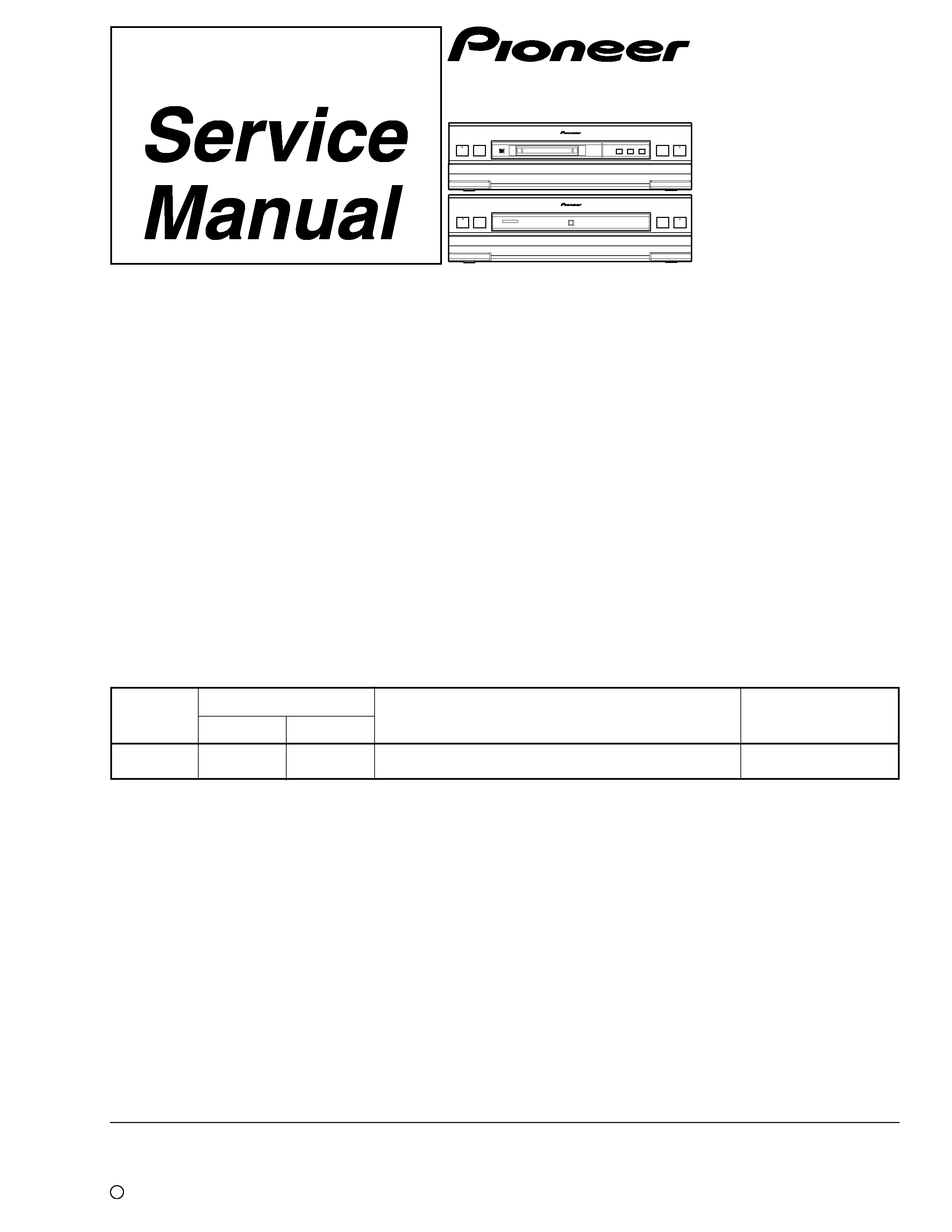 PIONEER XRP770F - Service Manual Immediate Download