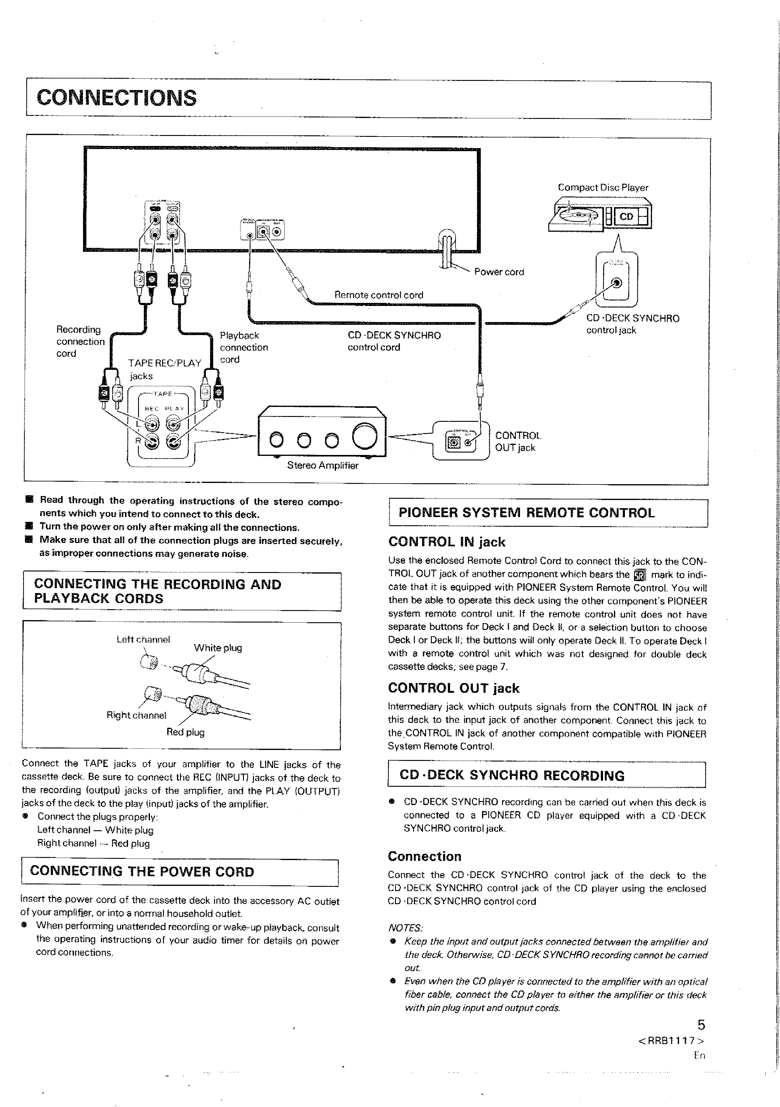 PIONEER CT-W451R - Owner's Manual Immediate Download