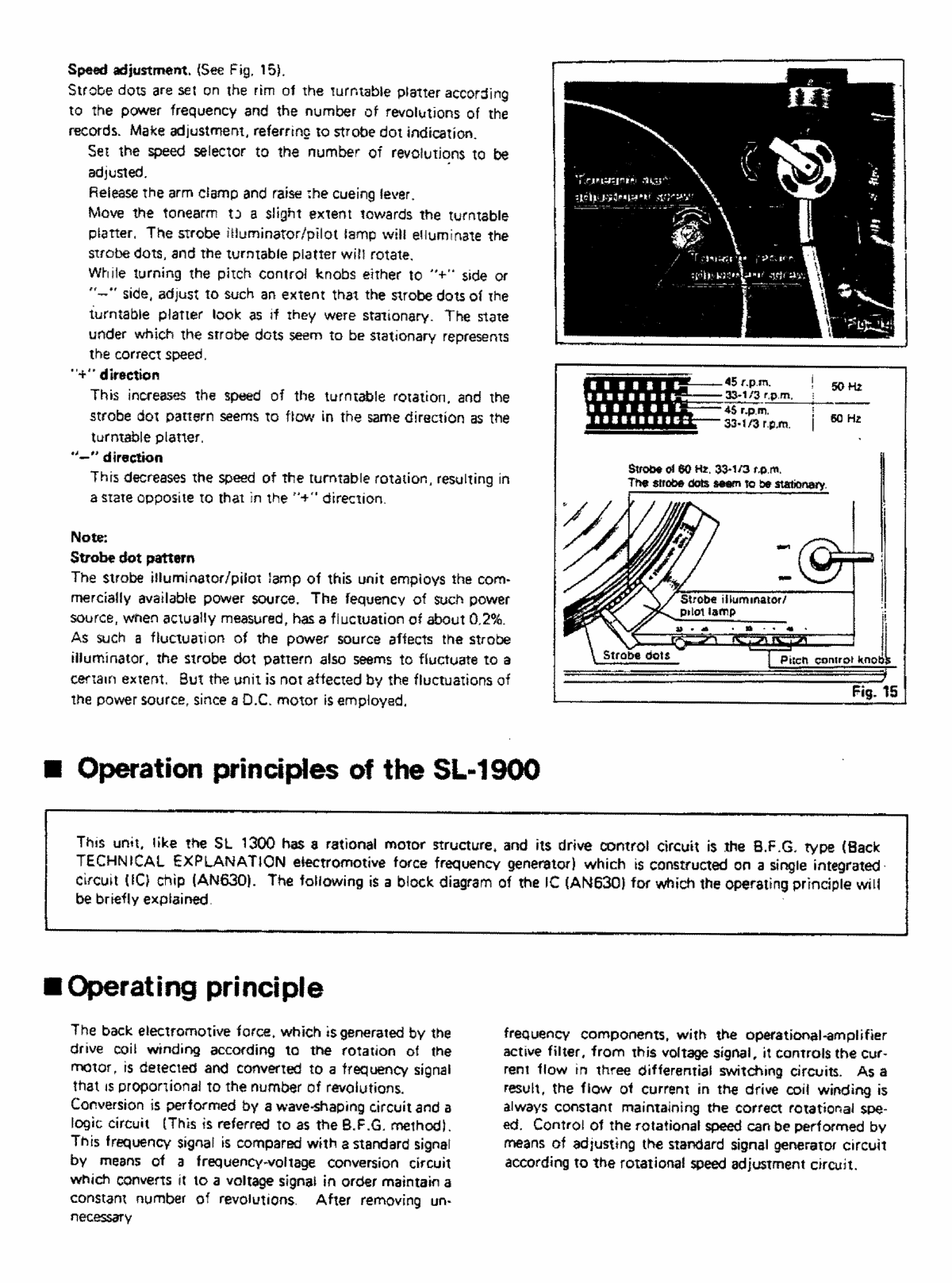 TECHNICS SL-1900 - Service Manual Immediate Download