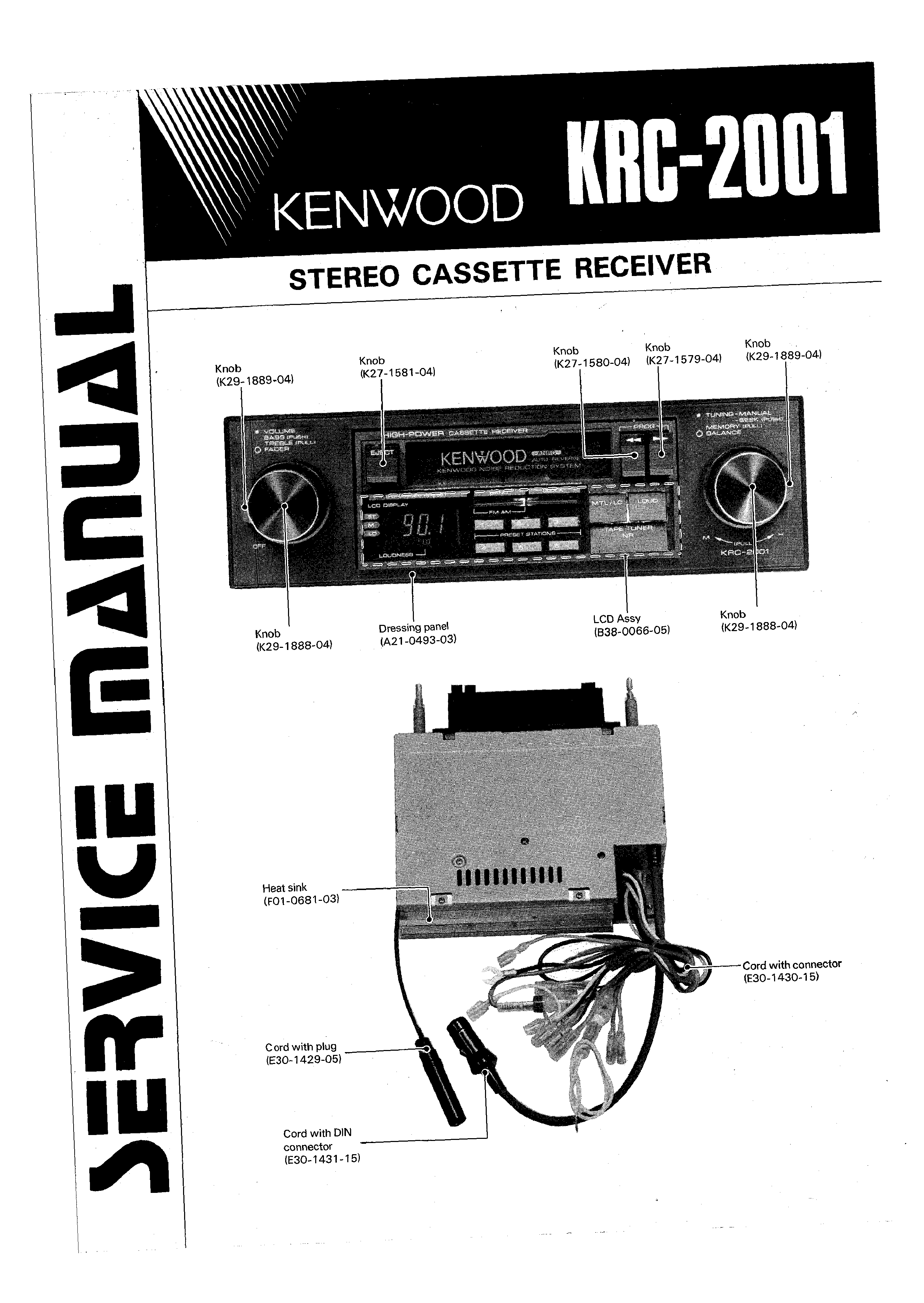 KENWOOD KRC2001 - Service Manual Immediate Download