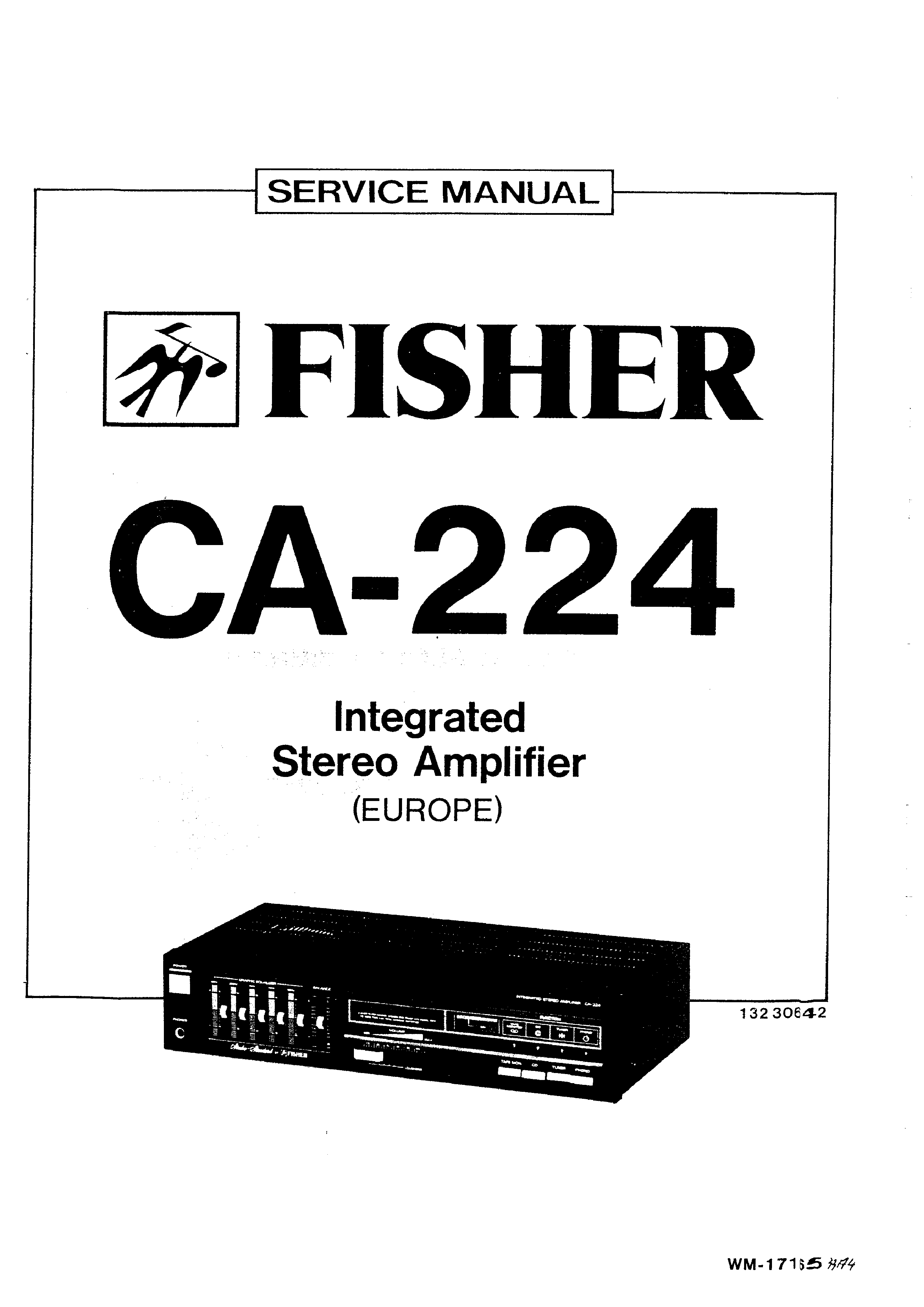 FISHER CA-224 - Service Manual Immediate Download