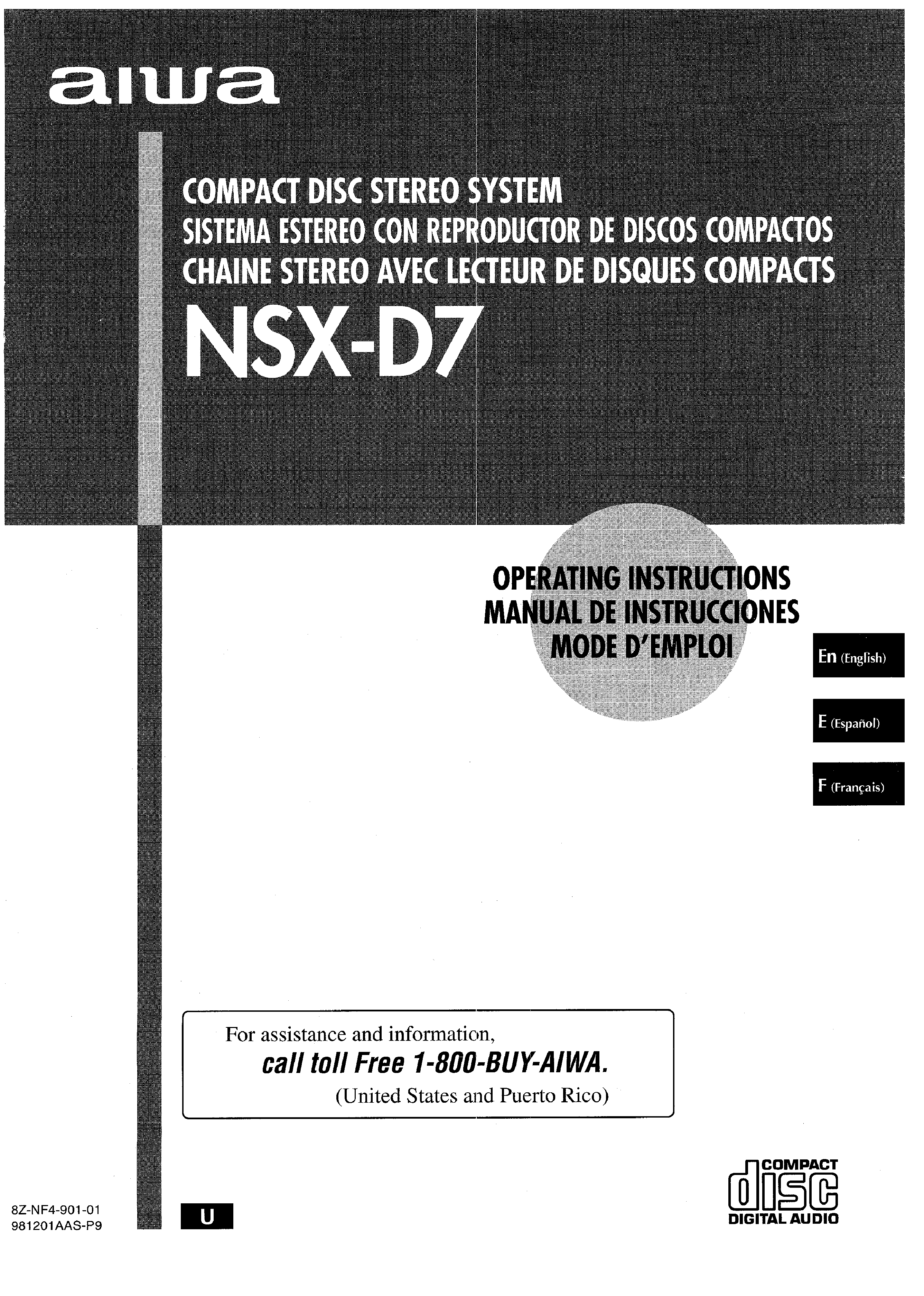 Download Software Aiwa Cx-nd7u Instruction Manual