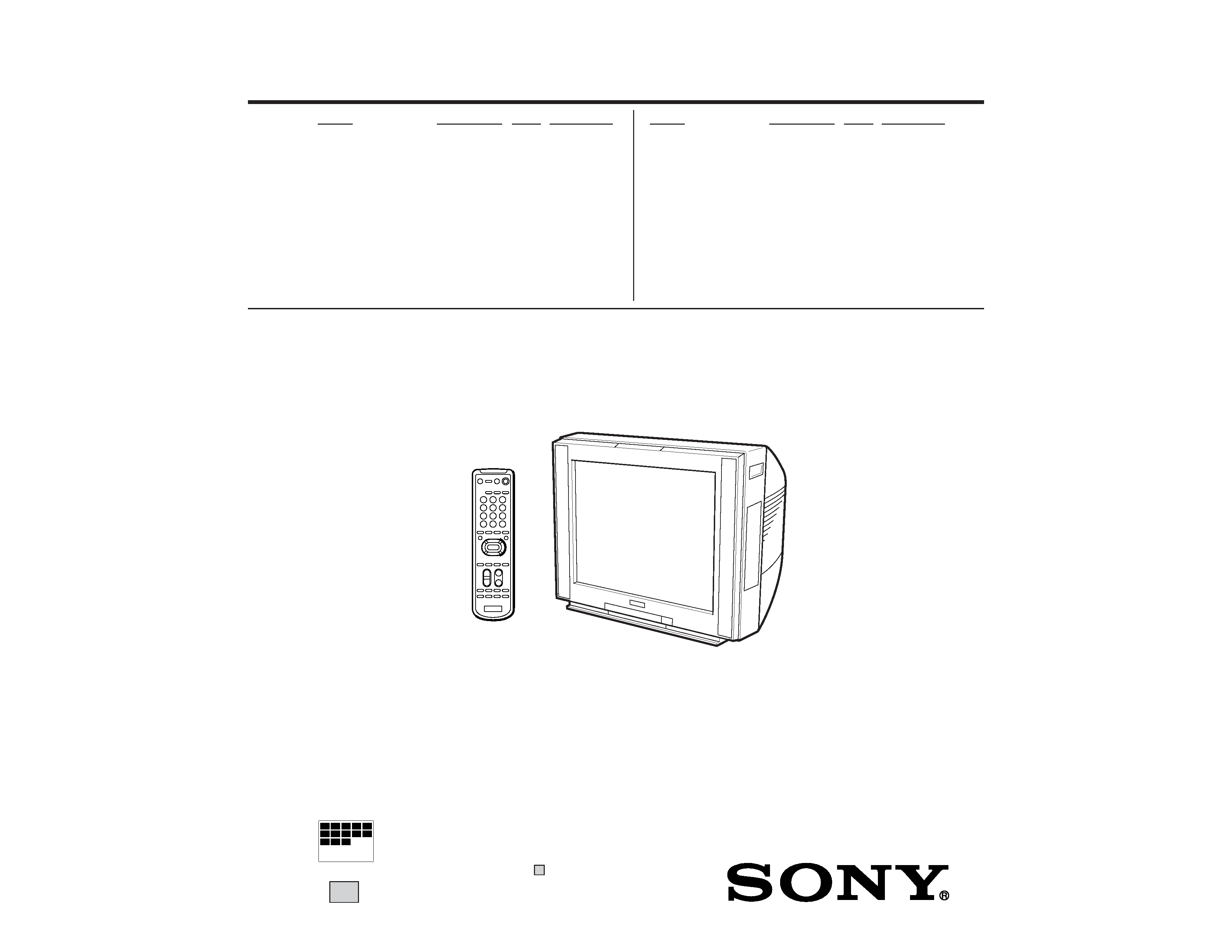 Sony kv 29x1r схема